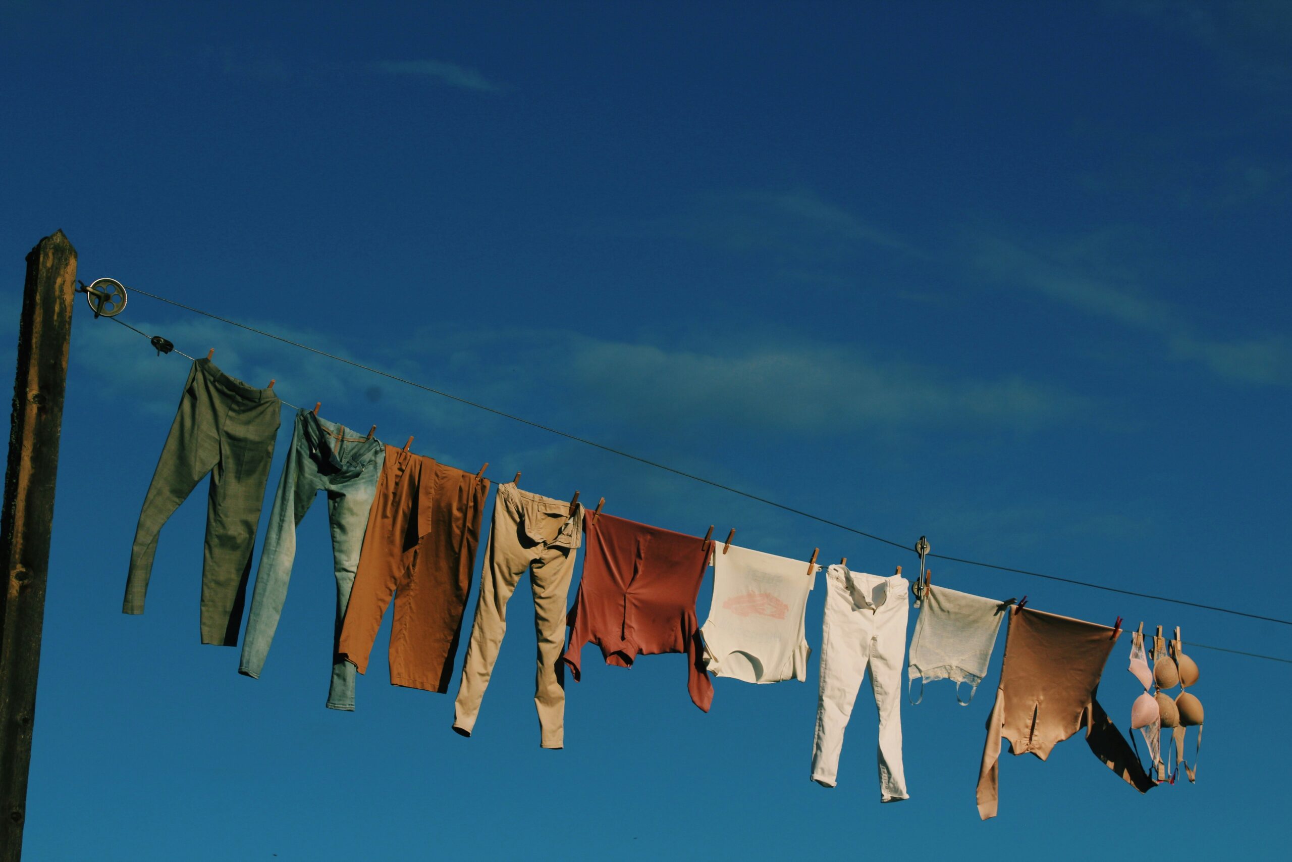 Laundry on safari Uganda