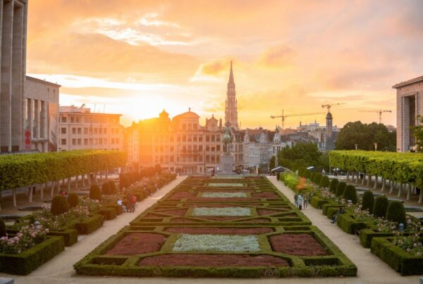 flying to Uganda via Brussels