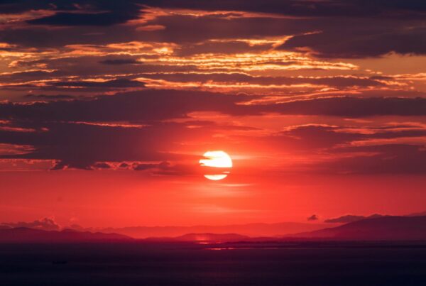 sunset over the Nile Murchison Falls